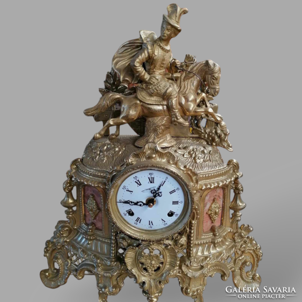 French copper mantel clock - 1009
