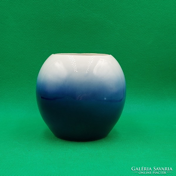 Retro porcelain blue vase