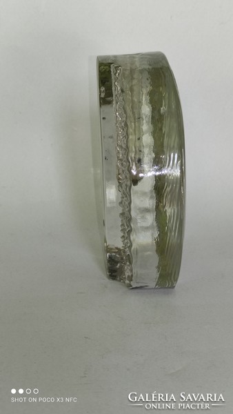 Vintage Ingrig Glas design német jégüveg szál váza