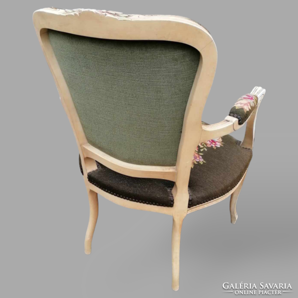 Gobelin mintás neobarokk karos szék