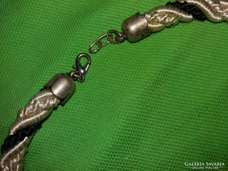 Antique deer antler silk cord combined handmade hunting dog collar with pendant as shown in the pictures