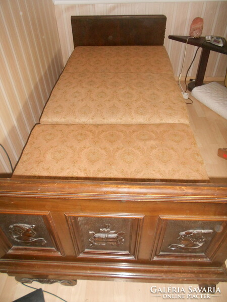 Anik bed with very nice carving and spring mattress