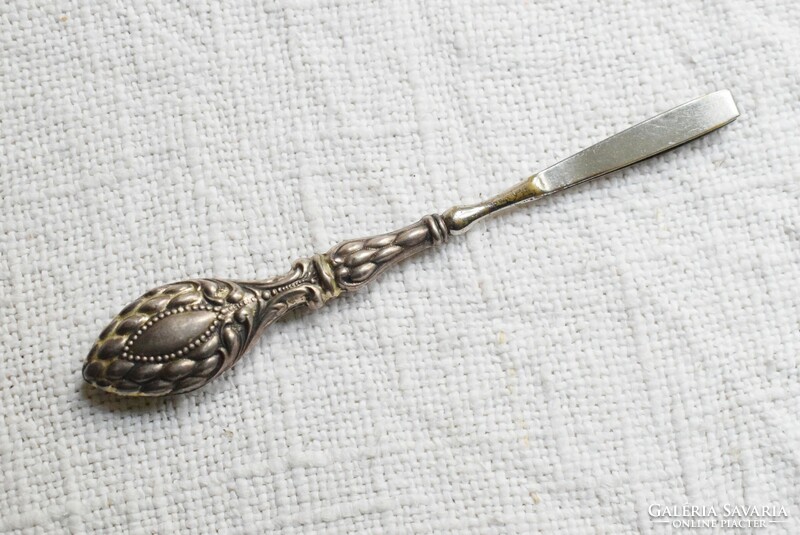 Antique tweezers, with sterling silver handle, stamp tweezers, cosmetics, toilet paper 14.5 x 2 x 1.2 cm