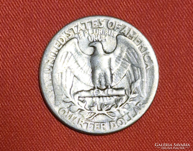 1942. US silver quarter dollar, 25 cents (760)