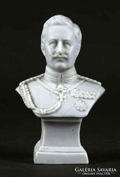 1M335 antique Francis Ferdinand biscuit porcelain bust 11 cm