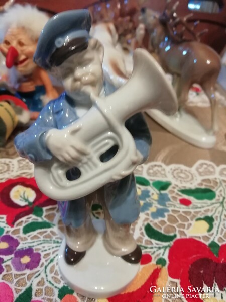 German musician from antique porcelain collection 13 cm