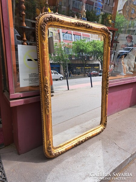Biedermeyer mirror with original, contemporary gilding
