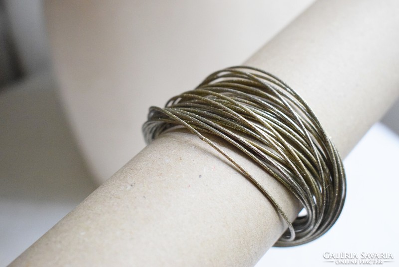 Bracelet, 30-piece metal hoop braid, inner diameter 6 cm