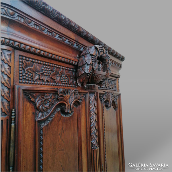 Antique baroque cabinet-wardrobe