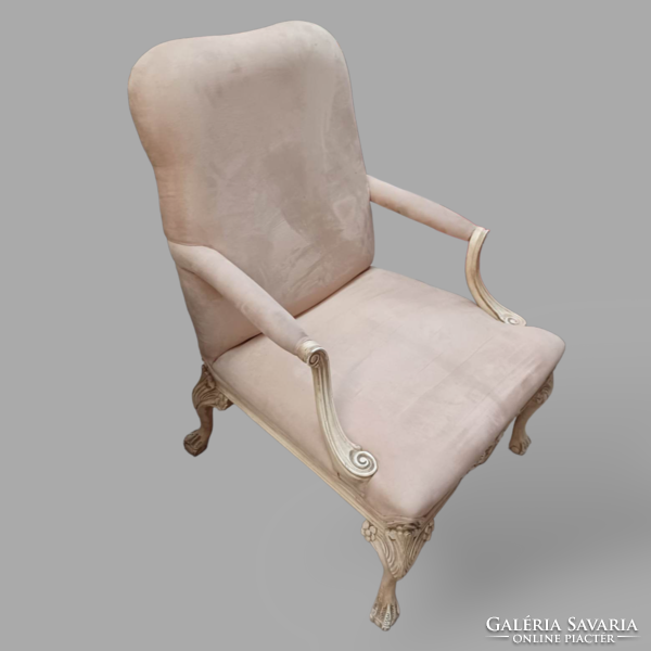 Barokk-chippendale provence fotel