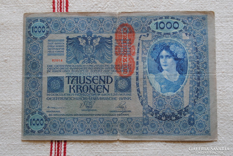 1000 Korona 1902 VF