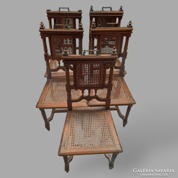 Neoreneszánsz székek - 5 db