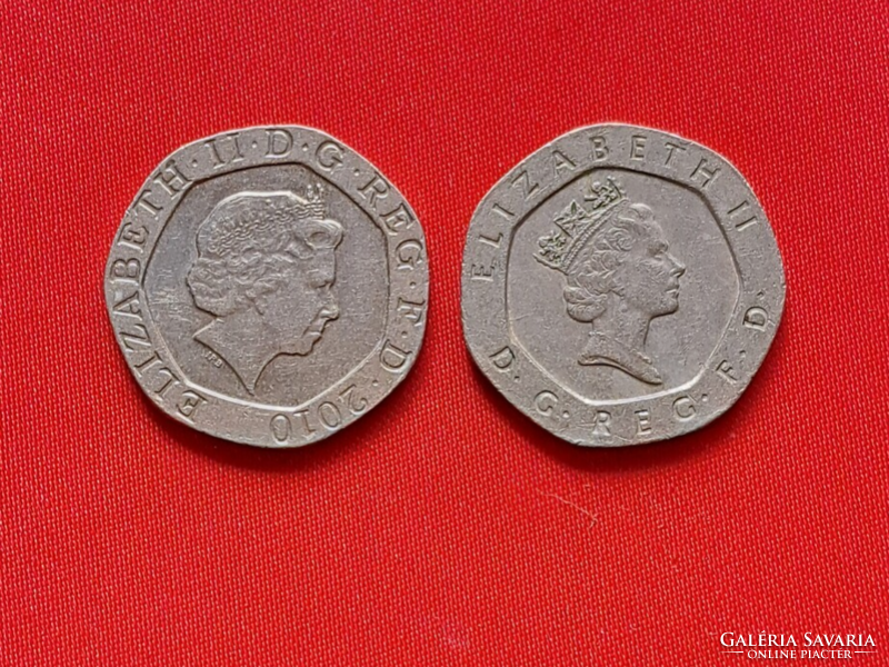 1982. Anglia 20 Penny 2 féle  (1762)