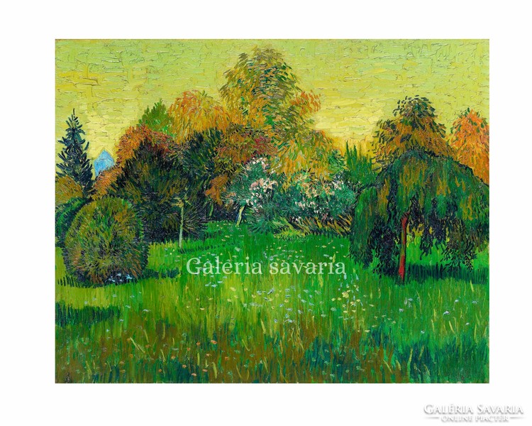 A "Poet's Garden" (A költő kertje) Vincent van Gogh festménye, 1888,