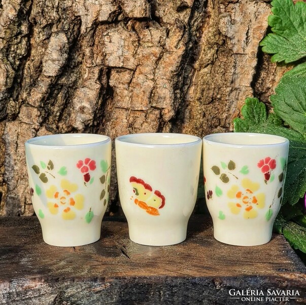 Zsolnay butterfly cup 3 pcs