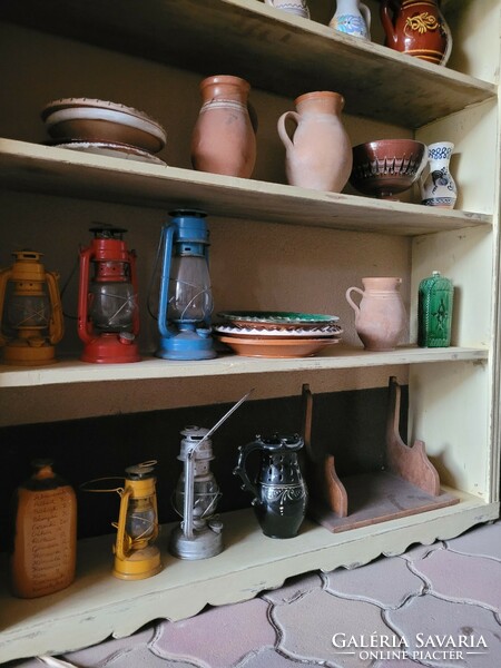 Antique tin German vintage shelf, stelázsi