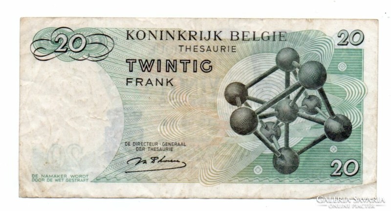 20 Francs 1964 Belgium