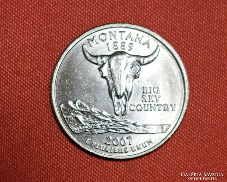 2007. Montana emlék USA negyed dollár " Szövetségi Államok" sorozat (758)