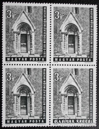 S2759n / 1972 Műemlékvédelem bélyeg postatiszta négyestömb