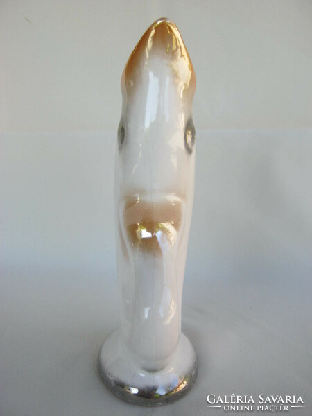 Iparművész retro kerámia hal alakú váza