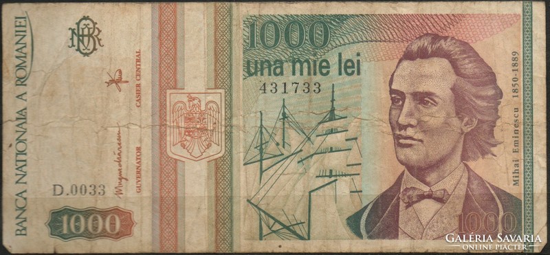 D - 240 -  Külföldi bankjegyek:  Románia 1993  10 000 lei