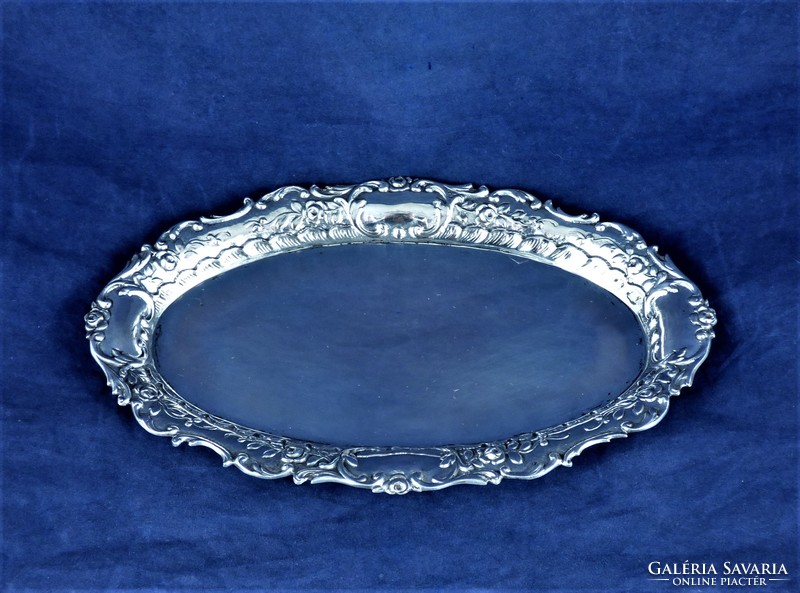 Charming, antique silver tray, German, ca. 1890!!!