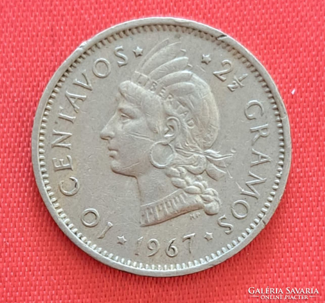 1967 Dominican Republic 10 centavos (1795)