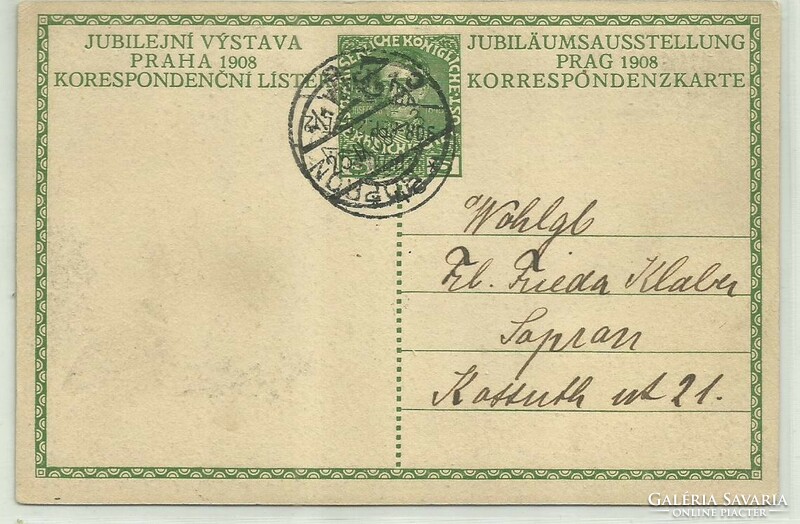 1908.- József Ferenc - postcard - ran
