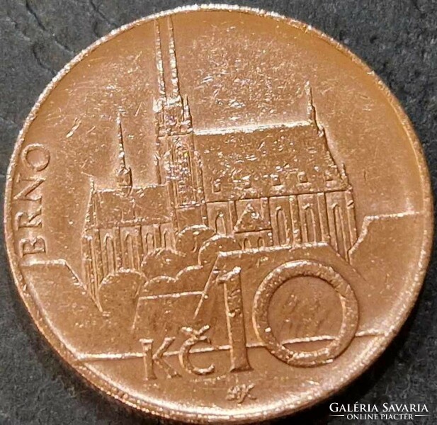 Cseh Köztársaság 10 korona, 2003, LK alul.