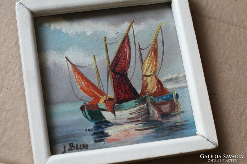Vitorlás vitorláshajó hajó hajós festmény kép