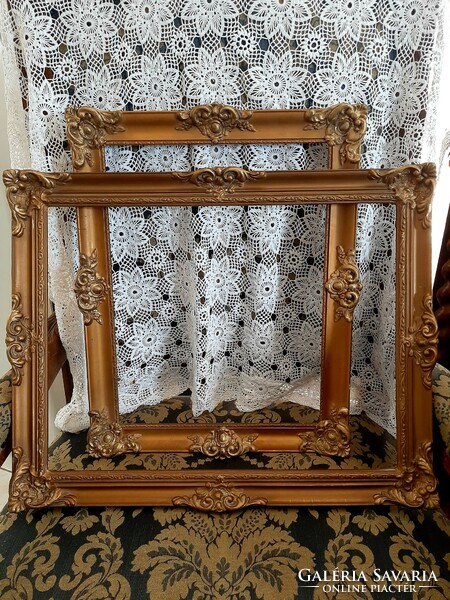 Antique baroque blondel frame 2 pieces in good condition