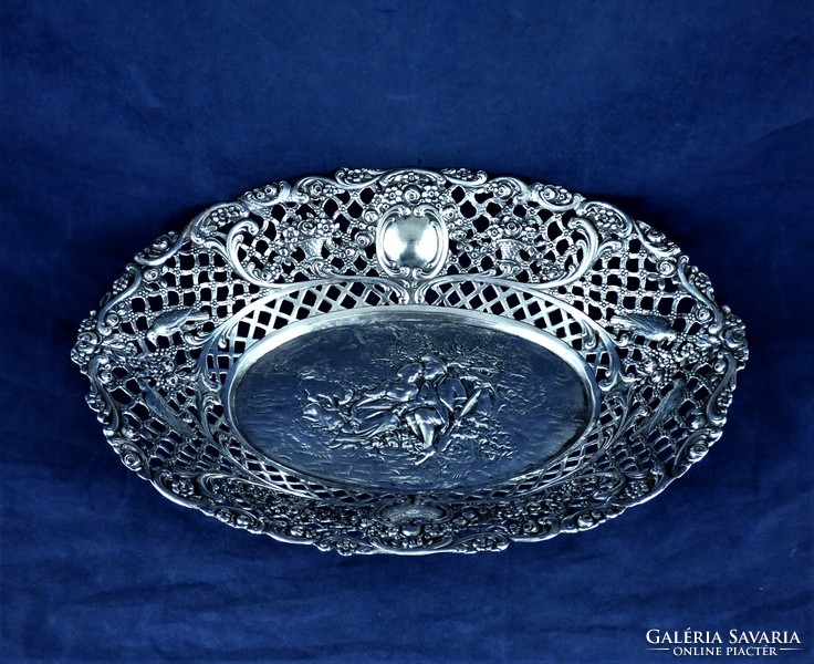 Very nice, antique silver tray, German, ca. 1890!!!