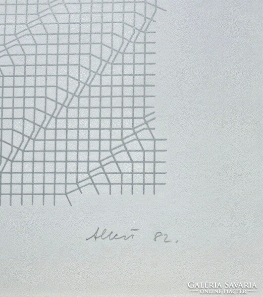 Zsuzsa Albert: geometric mesh, 1982