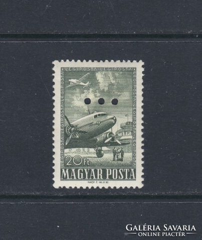 1957. Closing value of the 1950 airmail series - l ** stamp with triple perforation