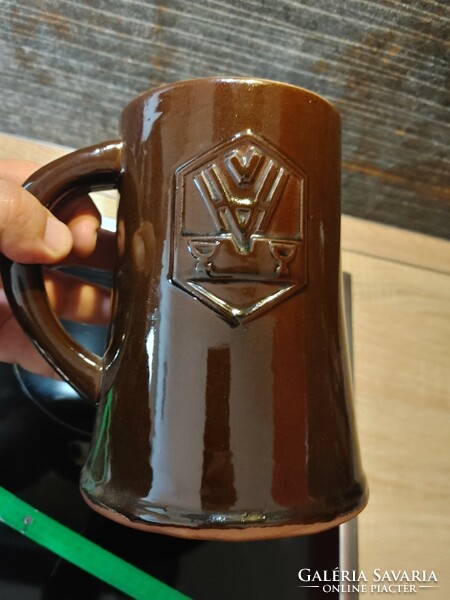 Hotel golden bull ceramic beer mug - rarity