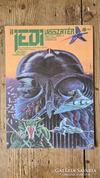 Star Wars plakát,órarend, 80-as évekből