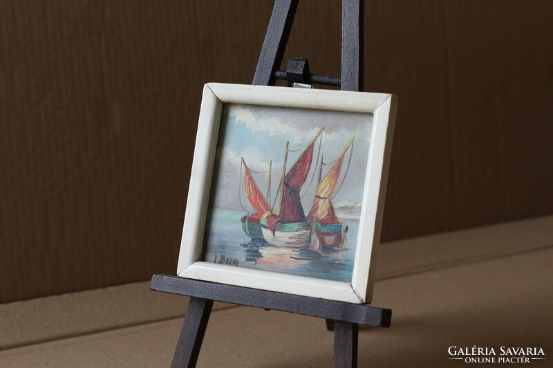 Vitorlás vitorláshajó hajó hajós festmény kép