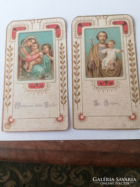 2 Embossed flawless prayer sheet holy images