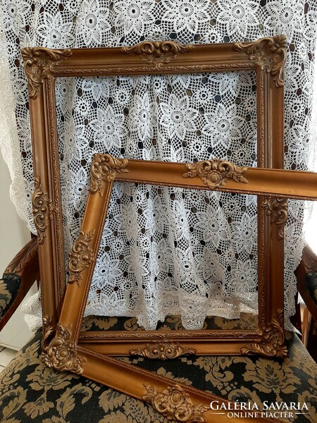 Antique baroque blondel frame 2 pieces in good condition