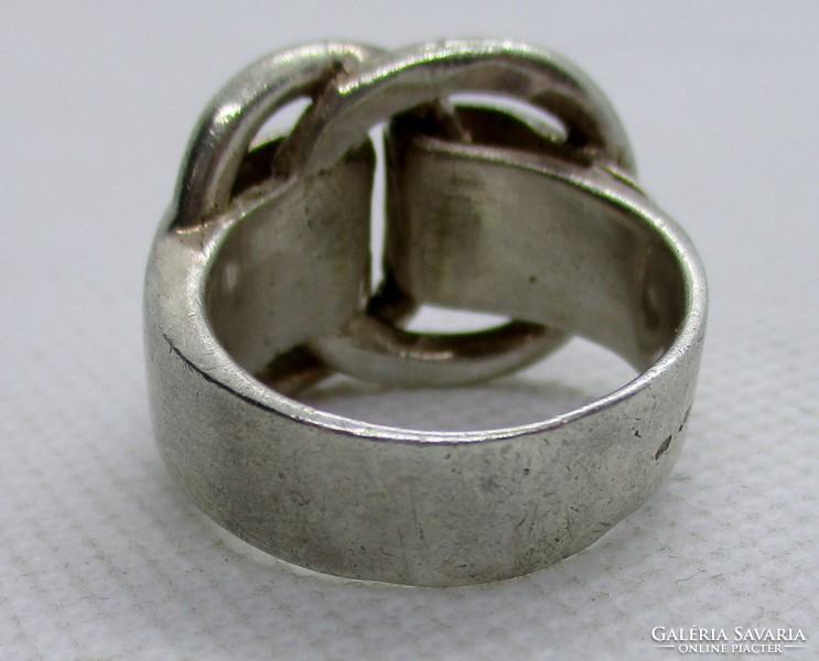 Special wide handmade silver ring, very unique.