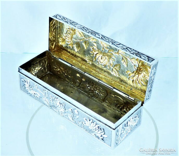 Dreamy, antique silver box, Russian, ca. 1890!!!
