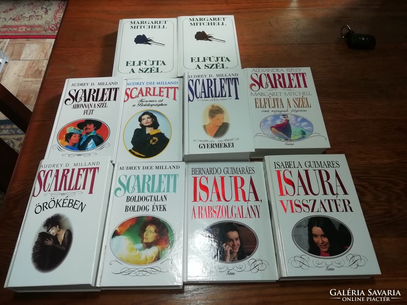 Scarlett, Isaura Elfújta a szél könyvek, könyv csomag
