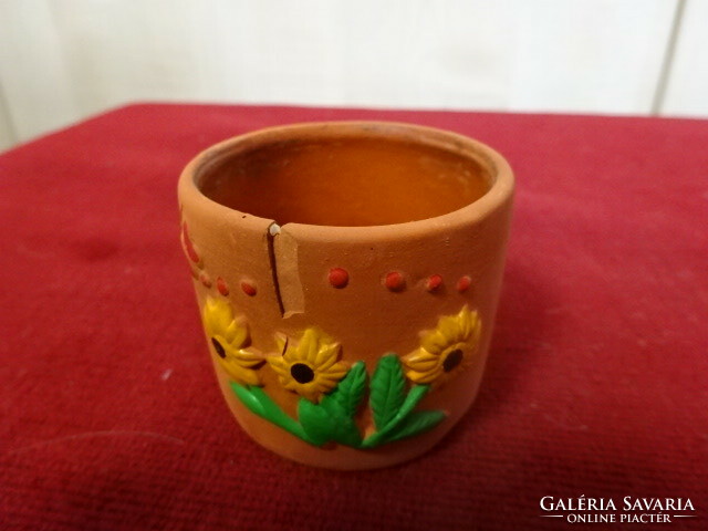 Hand-painted ceramic cup, height 4.3 cm. Jokai.