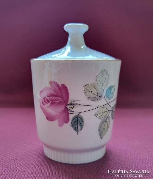 Cp colditz German porcelain sugar bowl with rose flower pattern