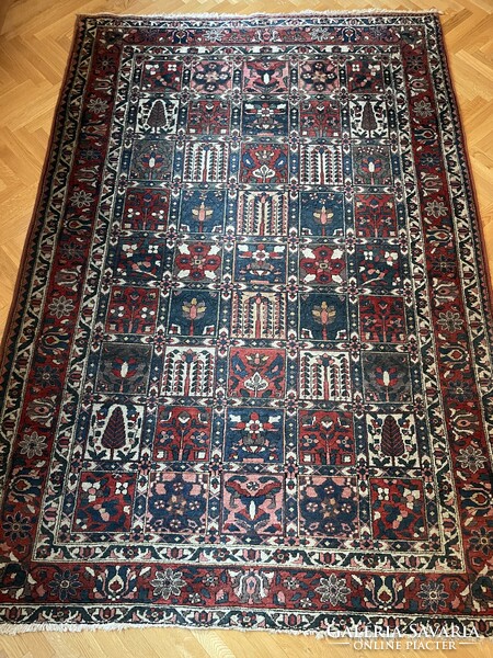 Old original handmade bakhtiar nomadic persian rug persian rug from iranian