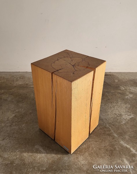 Solid wood log seat, pedestal, pedestal, storage