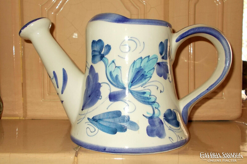 Ceramic flower watering can, jug.