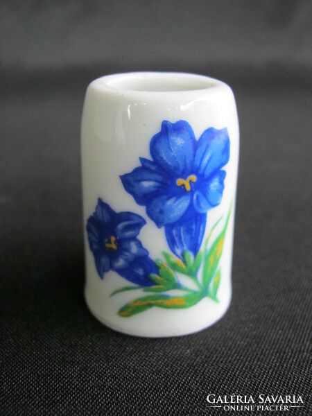 Bavaria porcelán kék virágos mini bögre