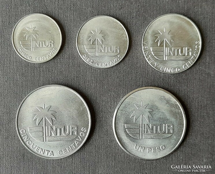 Kuba * INTUR 5-10-25-50 csntavos - 1 peso 1981 aUNC