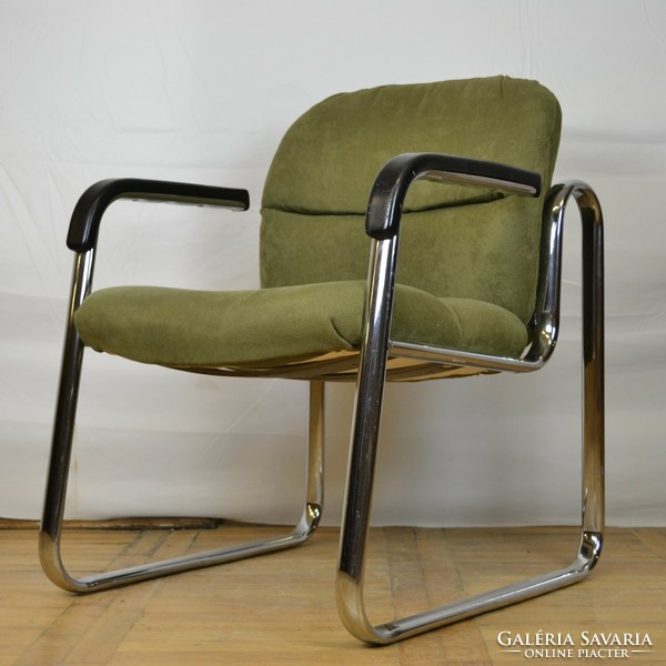 Postmodern armchair tubular frame armchair